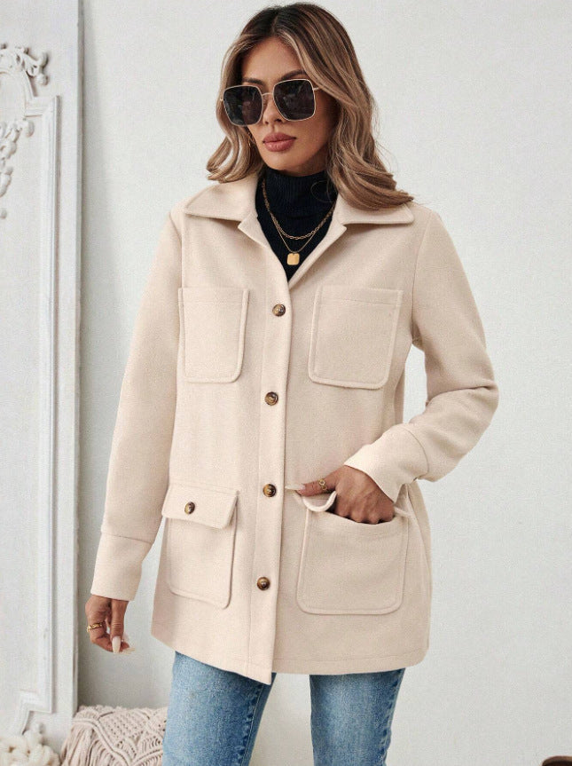 Karin | Modern Utility Jacket with Belly-Friendly Fit and Pockets