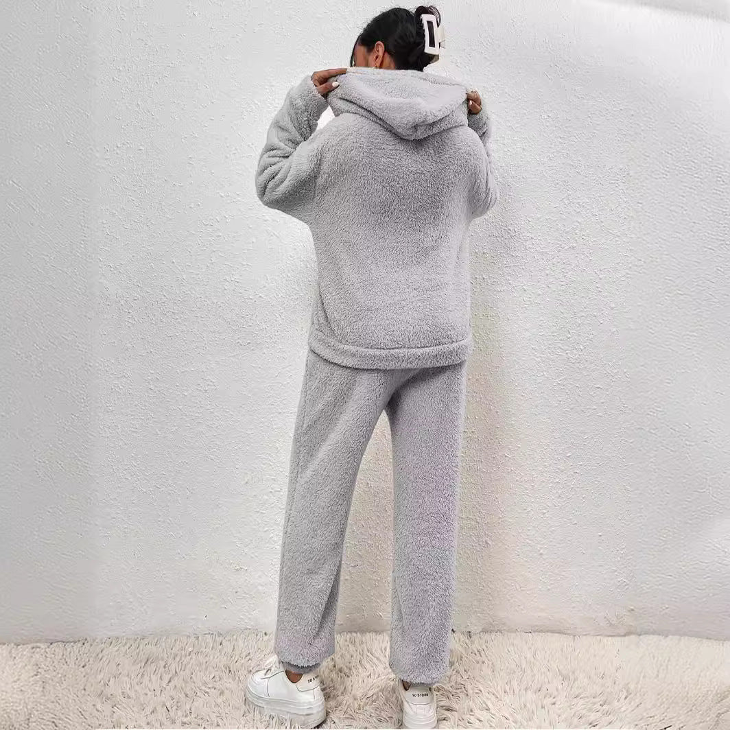 Maisie | Cozy Women's Fleece Hoodie and Jogger Set with Cuffed Ankles