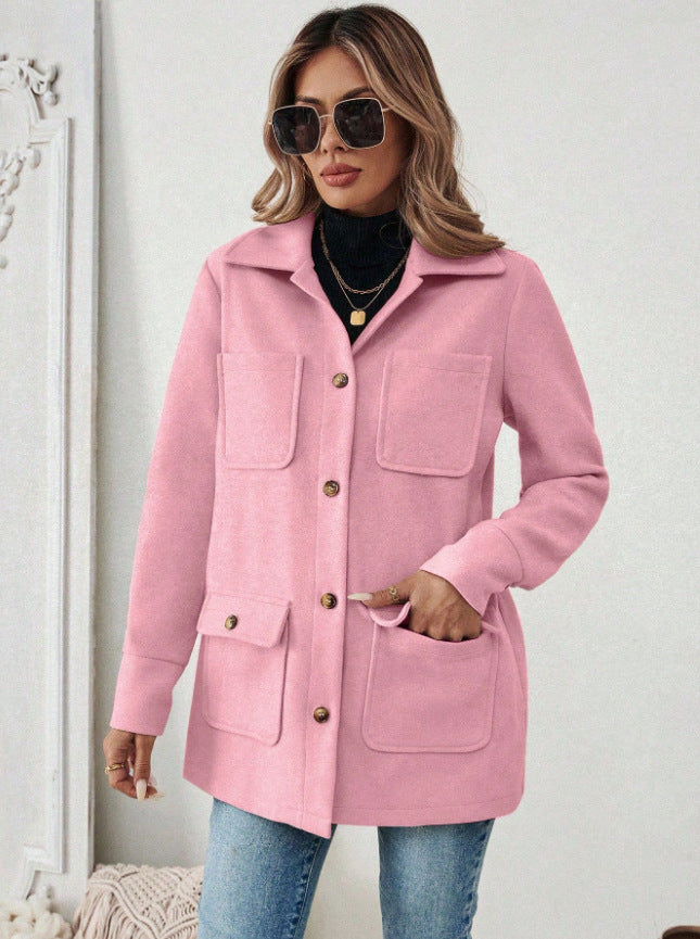 Karin | Modern Utility Jacket with Belly-Friendly Fit and Pockets