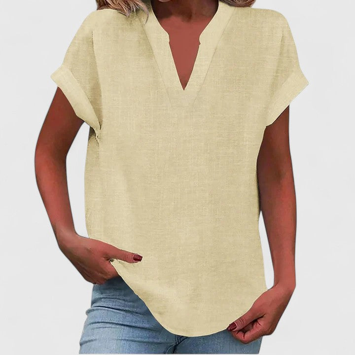 Xavinah | Bequeme V-Ausschnitt Bluse