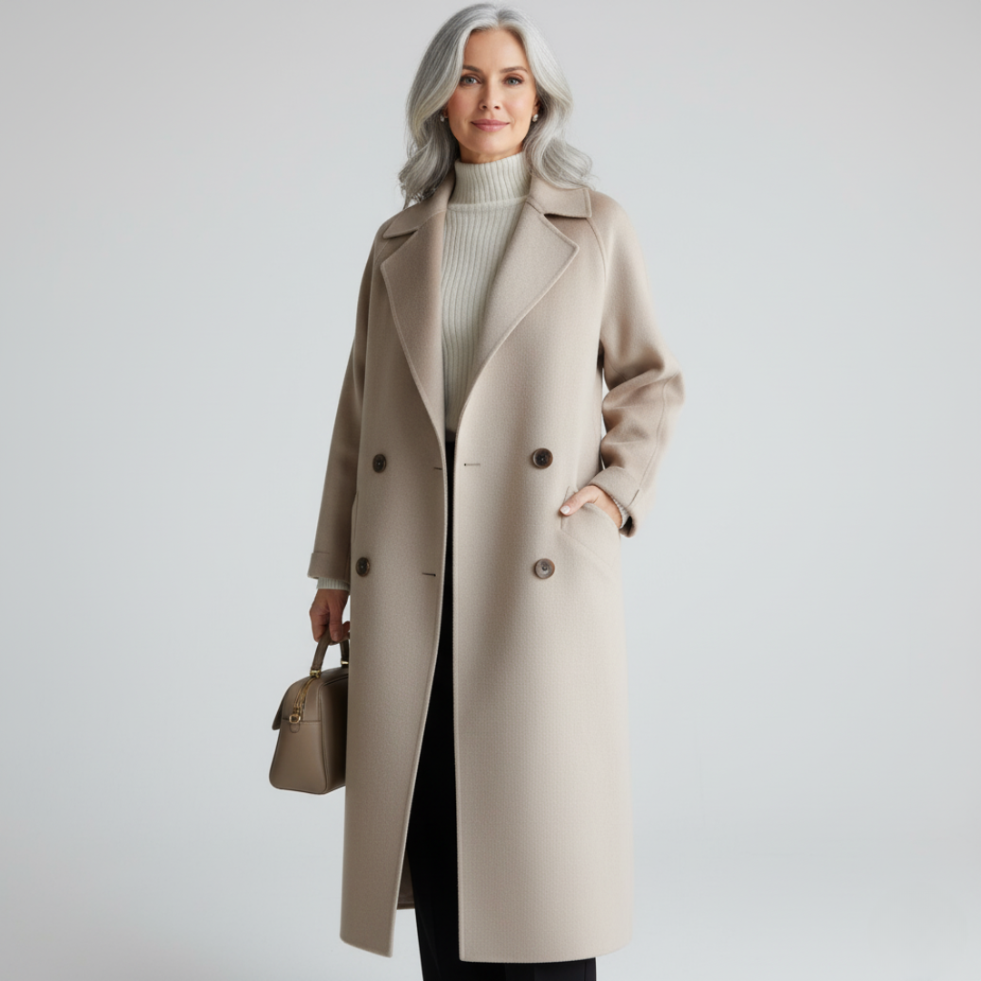 Eulalie | Zeitlos eleganter Mantel mit minimalistischer Schnittführung und klarer Silhouette