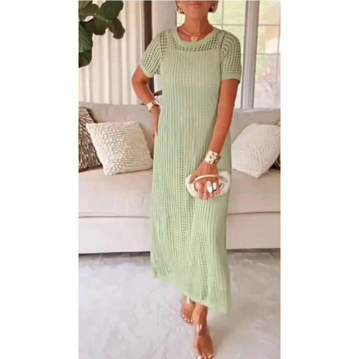 Bethany™ Robe longue découpée + robe intérieure offerte