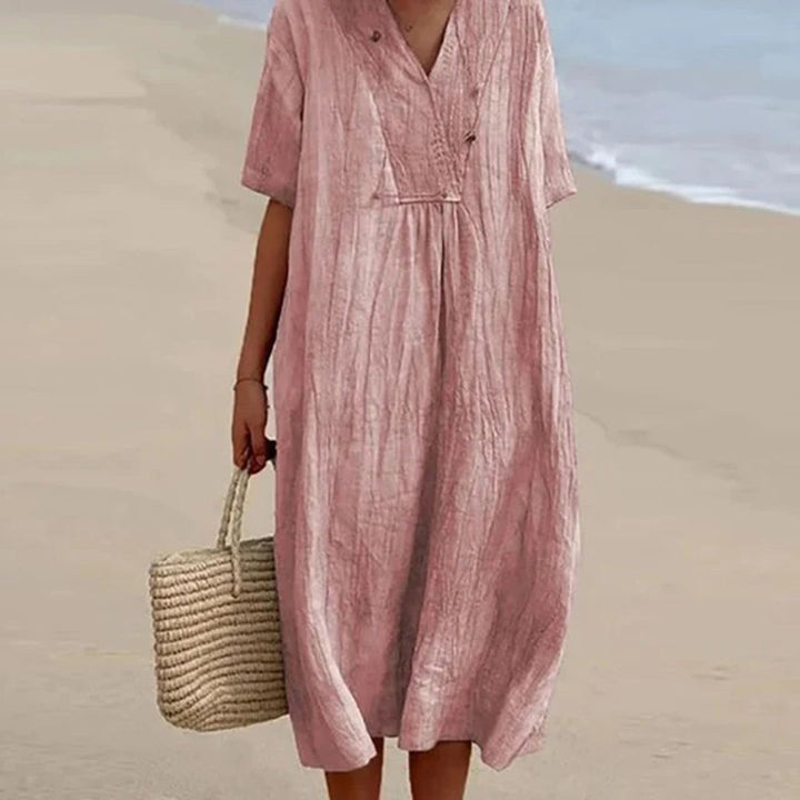 Karen – Vestido Midi de Caimento Relaxado
