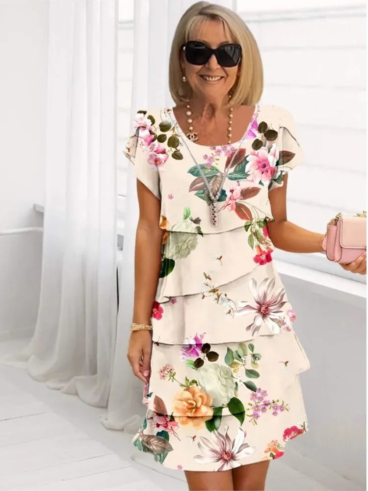 Helena | Elegantes Komfort-Rüschendress