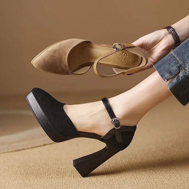 Scarpins Elegantes Celeste
