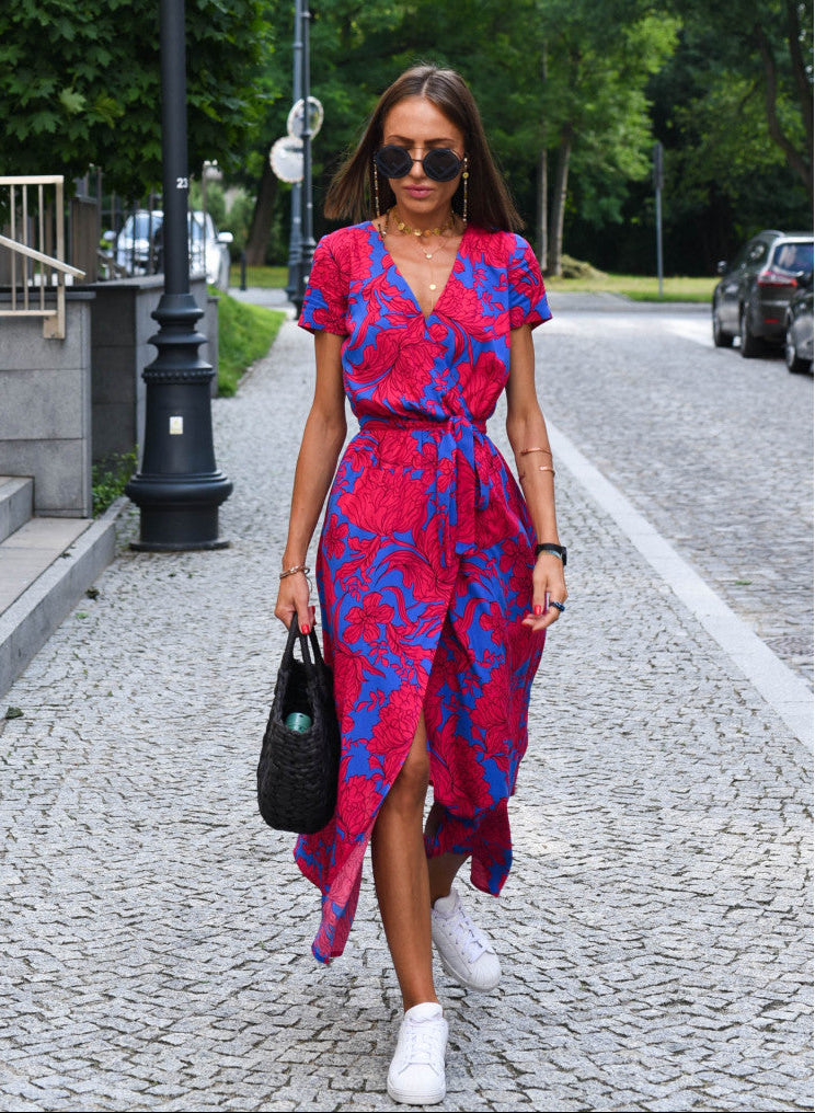 Aureza | Blød Bloom Wrap Kjole
