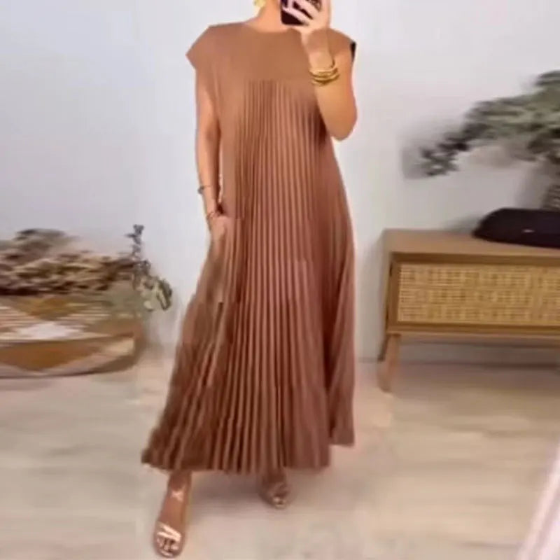 Tamara | Elegantní plisované maxi šaty