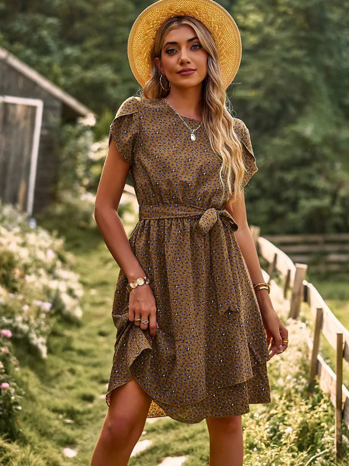 Scarlett™ - Vestido Casual Plissado com Estampa Floral