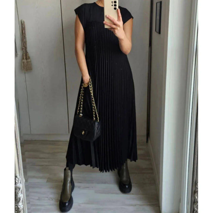 Tamara | Elegantní plisované maxi šaty