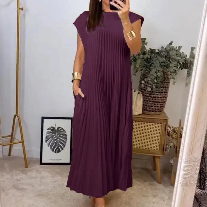 Tamara | Elegantní plisované maxi šaty