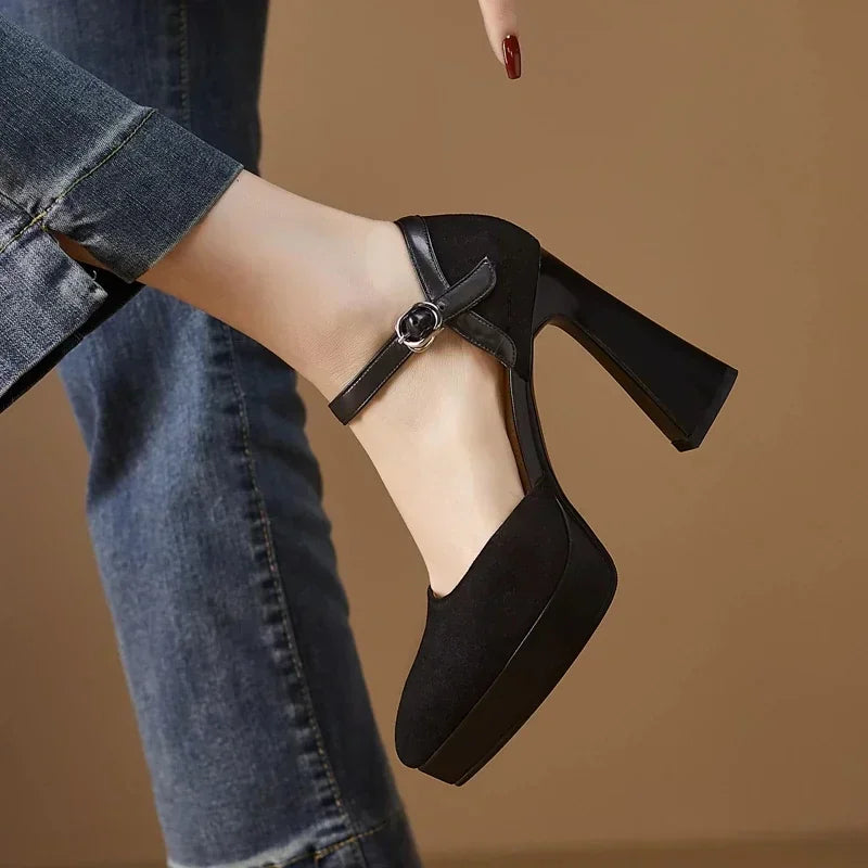 Scarpins Elegantes Celeste