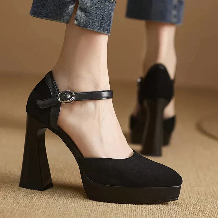 Scarpins Elegantes Celeste