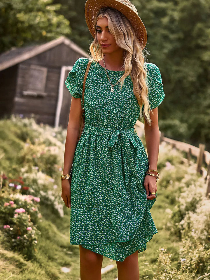 Scarlett™ - Vestido Casual Plissado com Estampa Floral
