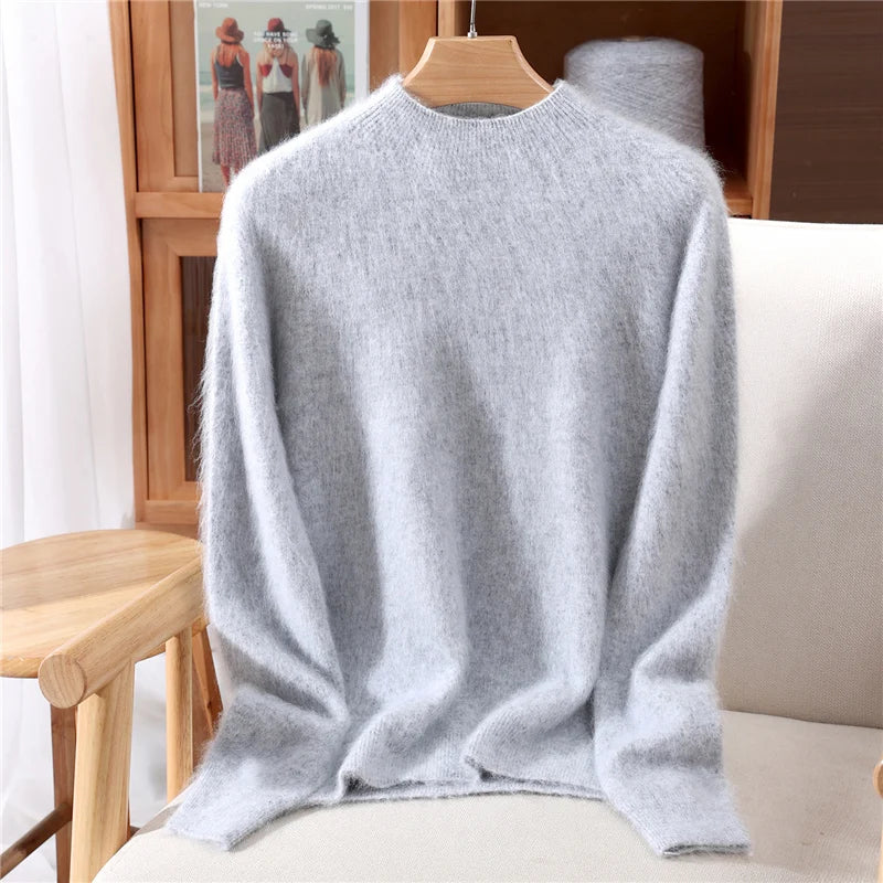 Annika | Morbido maglione in cashmere con collo a fascetta