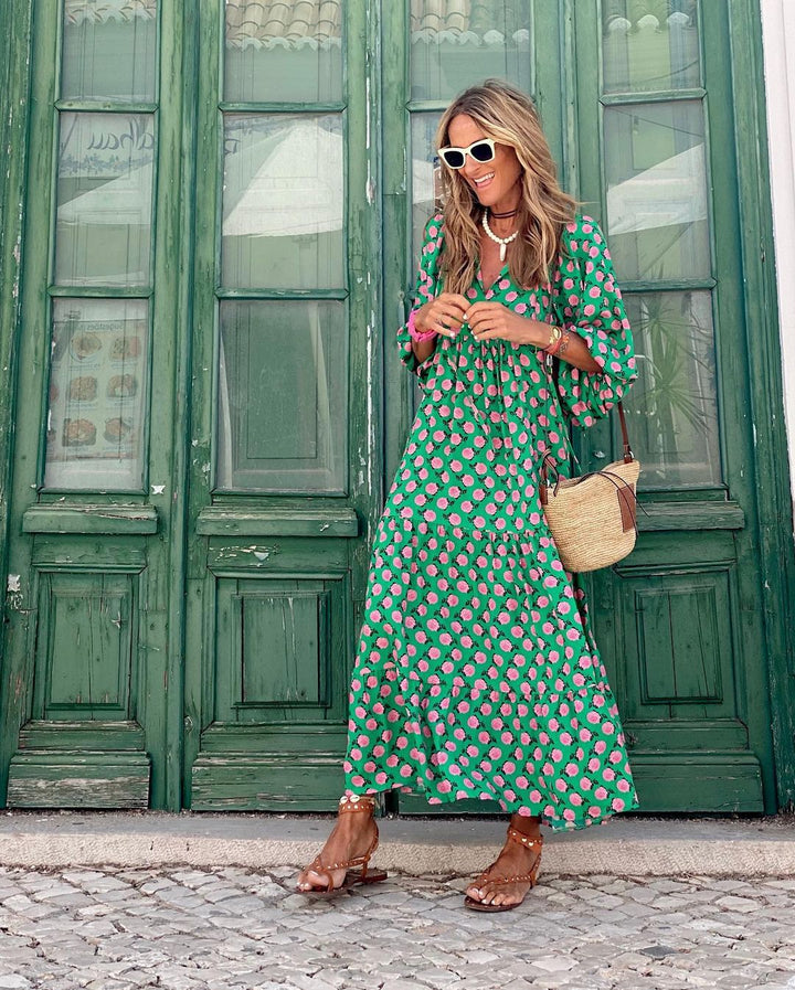Viola™ | Vestido Floral Divertido de Verão