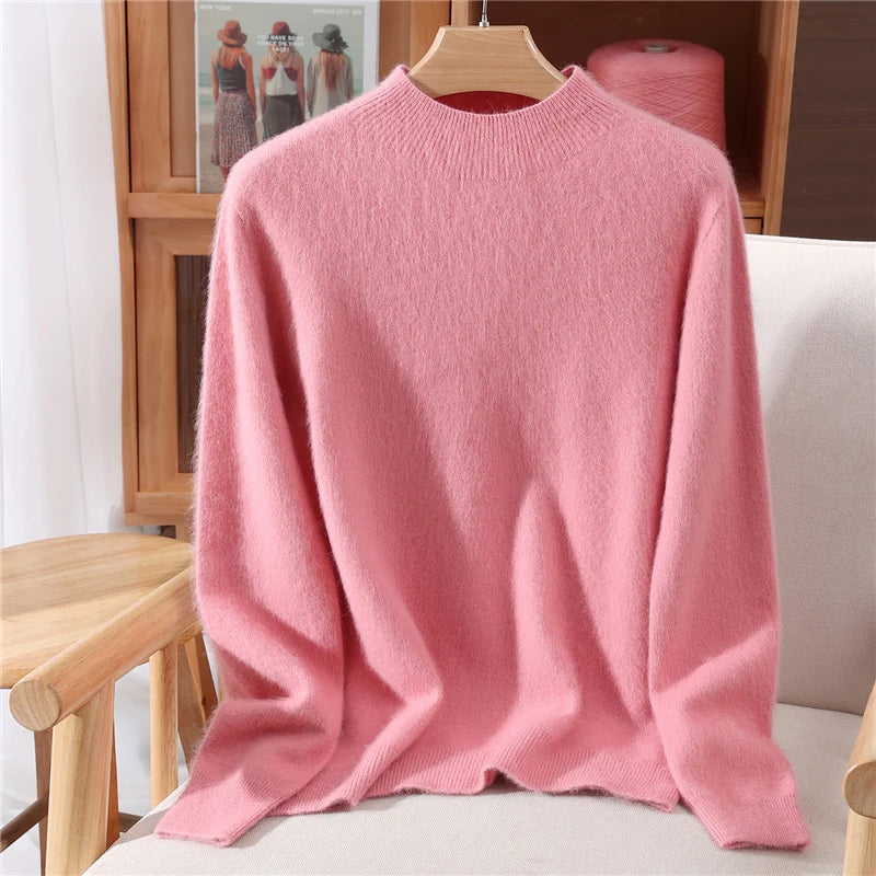 Annika | Morbido maglione in cashmere con collo a fascetta