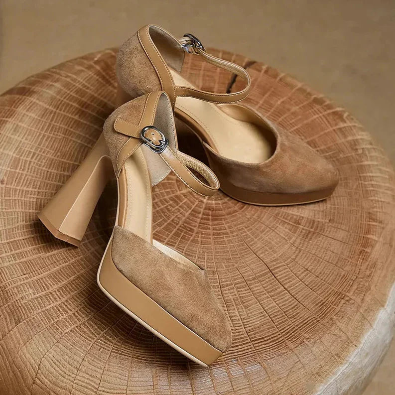 Scarpins Elegantes Celeste