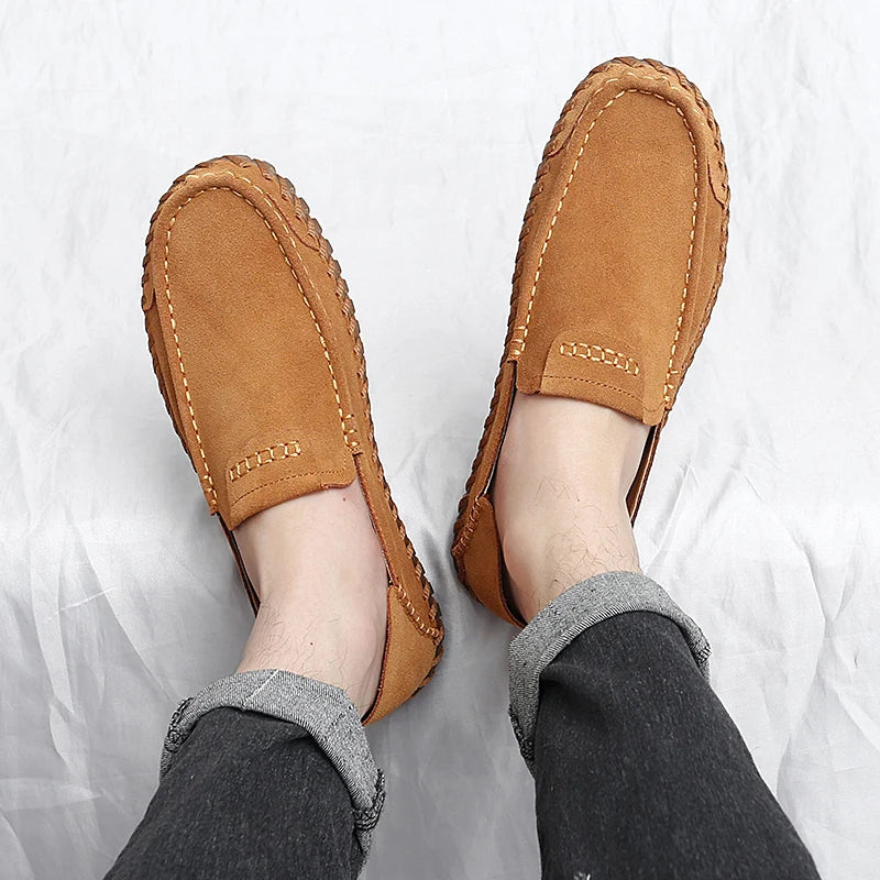 Eli | Mocassins en Daim Élégants Faits Main