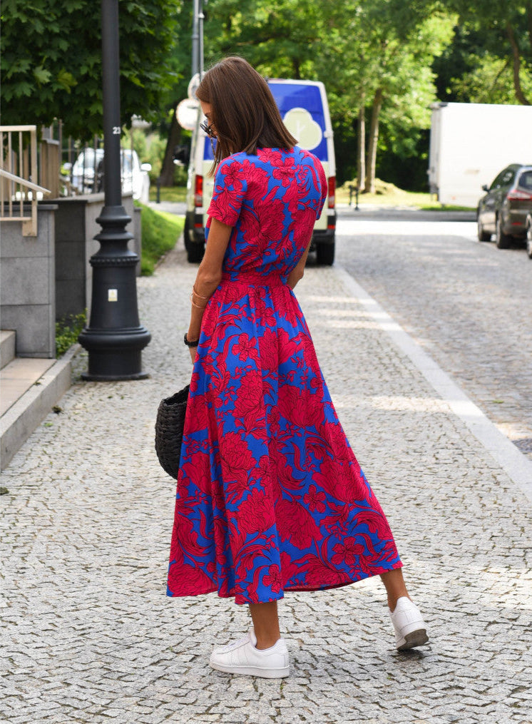 Aureza | Blød Bloom Wrap Kjole