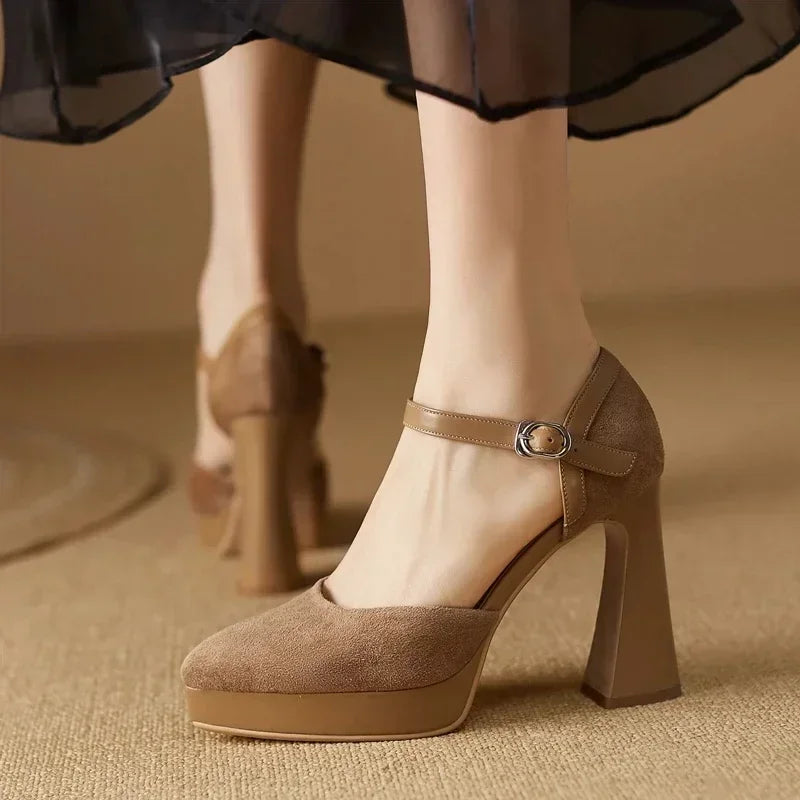 Scarpins Elegantes Celeste
