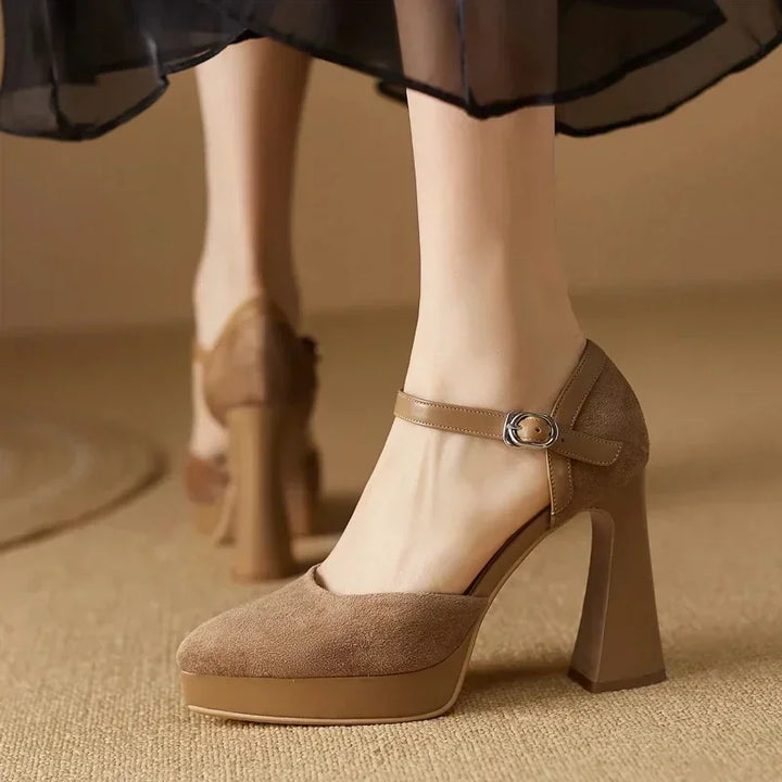 Scarpins Elegantes Celeste