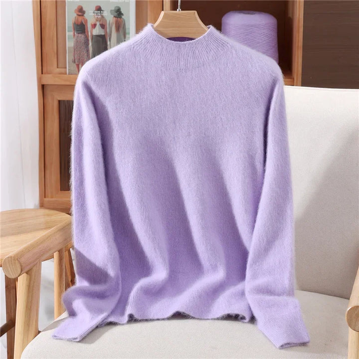Annika | Morbido maglione in cashmere con collo a fascetta