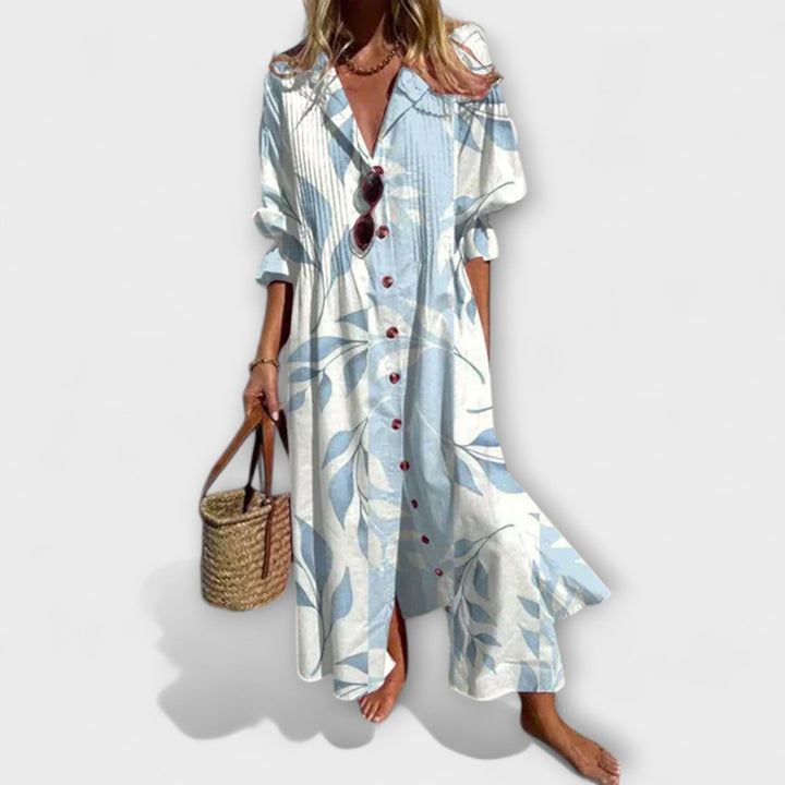 Lila - Vestido Longo que Valoriza com Cobertura na Barriga