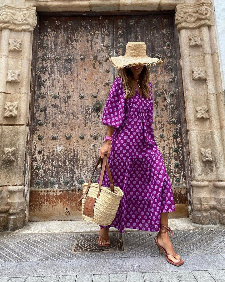 Viola™ | Vestido Floral Divertido de Verão