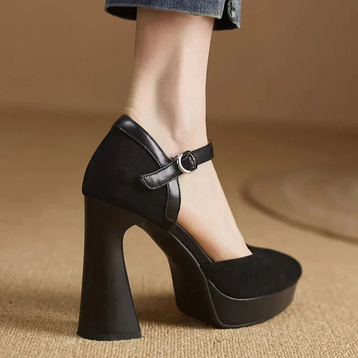 Scarpins Elegantes Celeste