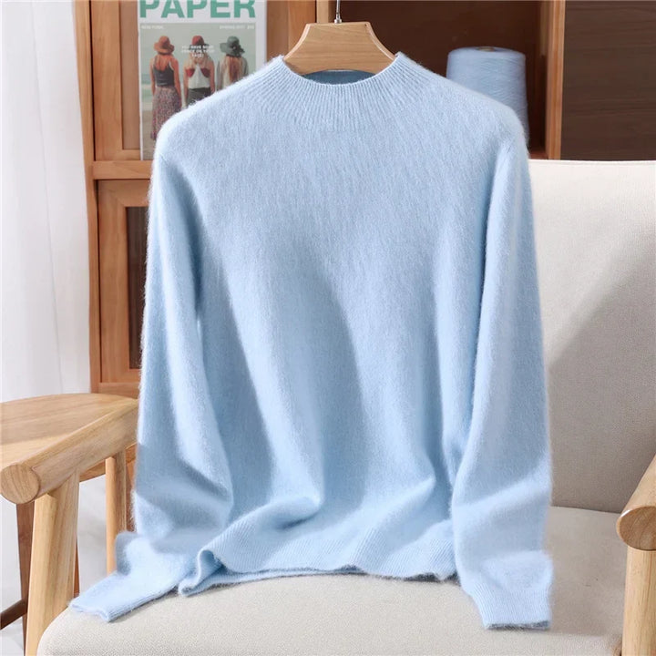 Annika | Morbido maglione in cashmere con collo a fascetta