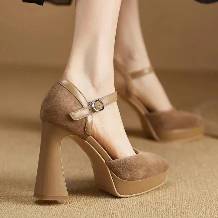 Scarpins Elegantes Celeste
