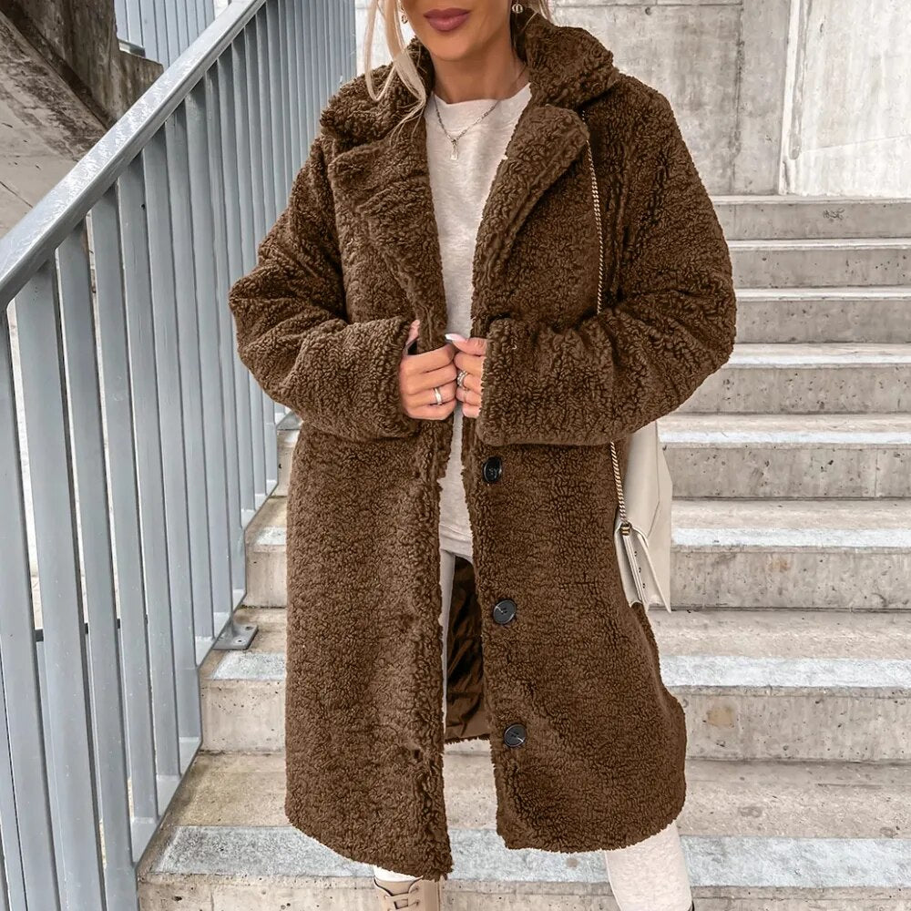 Quinn | Relaxed Sherpa Fleece Overcoat with Premium Warmth and Versatile Design