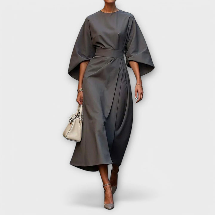 Sonia | Elegantes Kleid mit Ärmeln und Gürtel