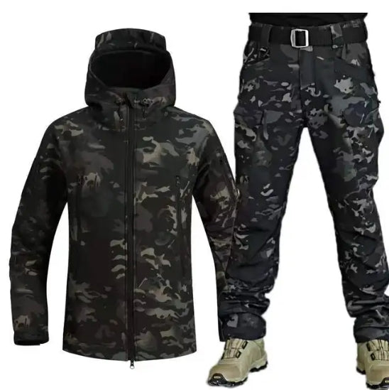 Elias | Ensemble veste et pantalon coupe-vent durable en tissu déperlant