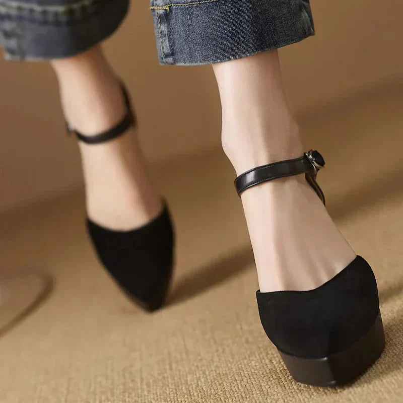 Scarpins Elegantes Celeste