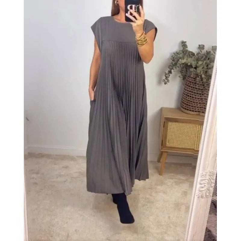 Tamara | Elegantní plisované maxi šaty