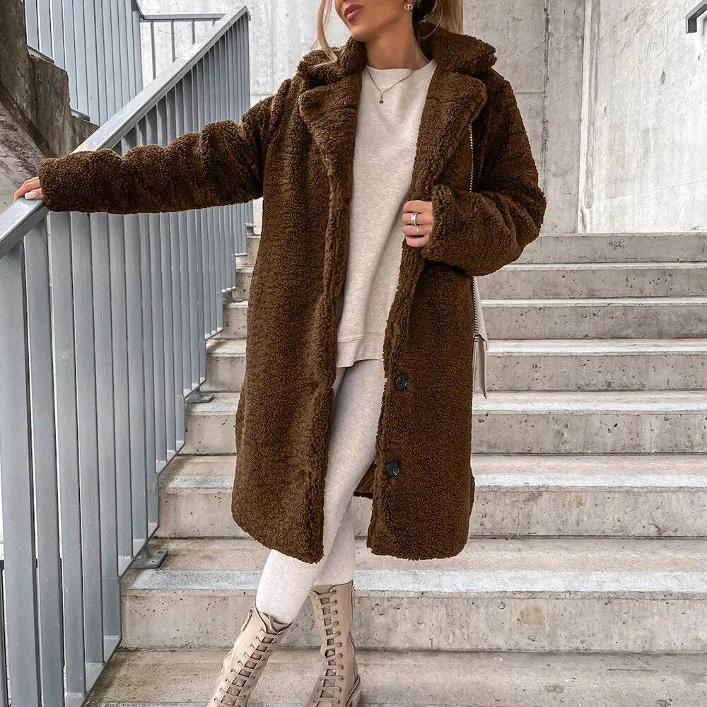 Quinn | Relaxed Sherpa Fleece Overcoat with Premium Warmth and Versatile Design