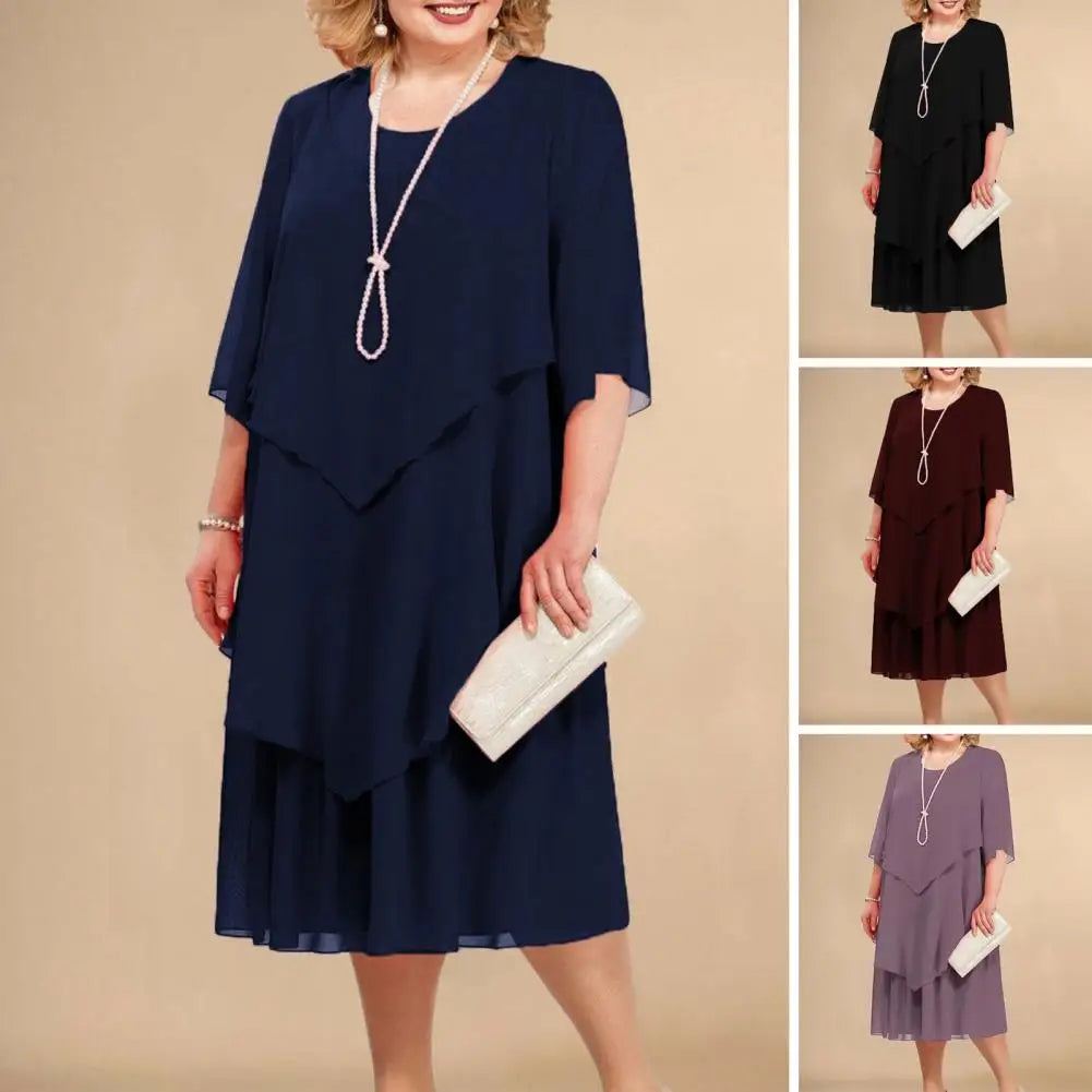 Katy | Elegant lagdelt kjole