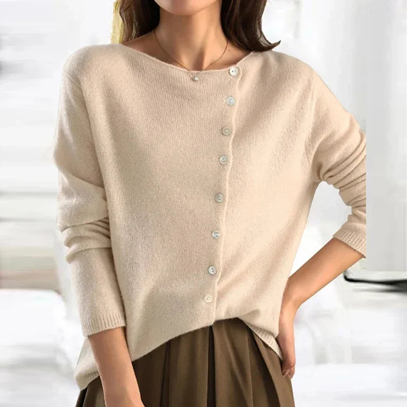 Diane | Sofistikeret strikket cardigan med moderne silhuet og blødt stof