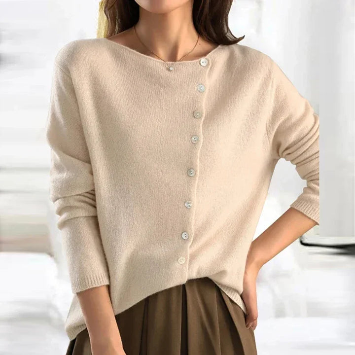 Diane | Sofistikeret strikket cardigan med moderne silhuet og blødt stof