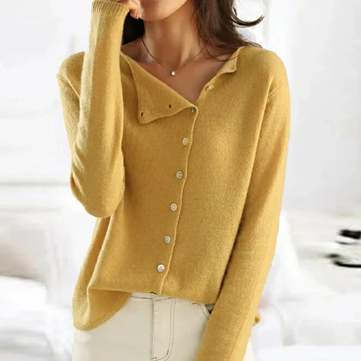 Diane | Sofistikeret strikket cardigan med moderne silhuet og blødt stof
