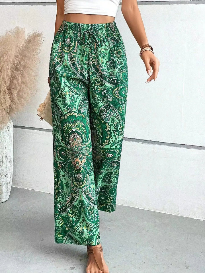 Olivia™ - Vintage bedruckte Hose mit weitem Bein