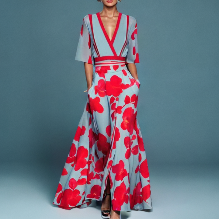 AYANA - ABITO ELEGANTE A MANICHE