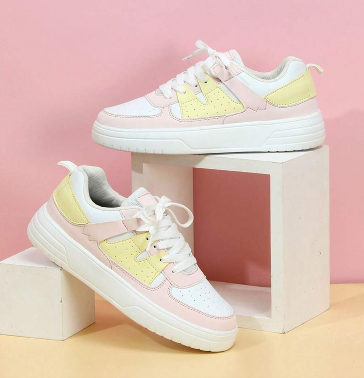 Farverige Dame Casual Sneakers