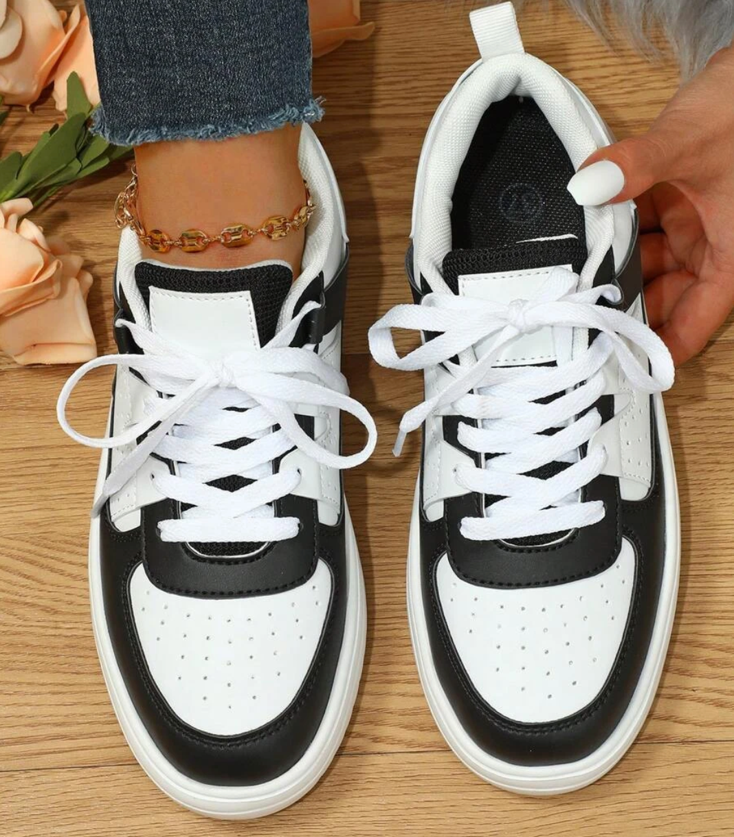 Farverige Dame Casual Sneakers