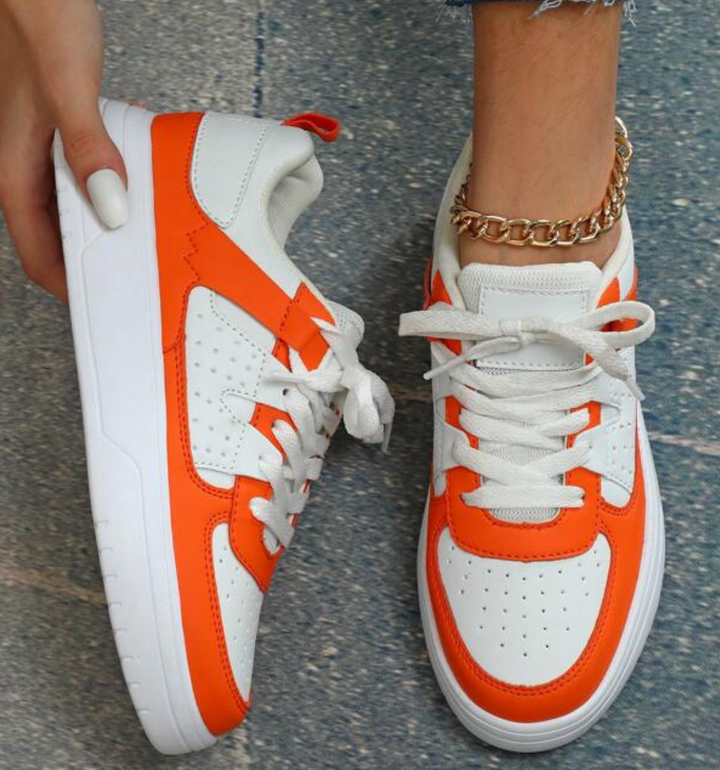 Farverige Dame Casual Sneakers