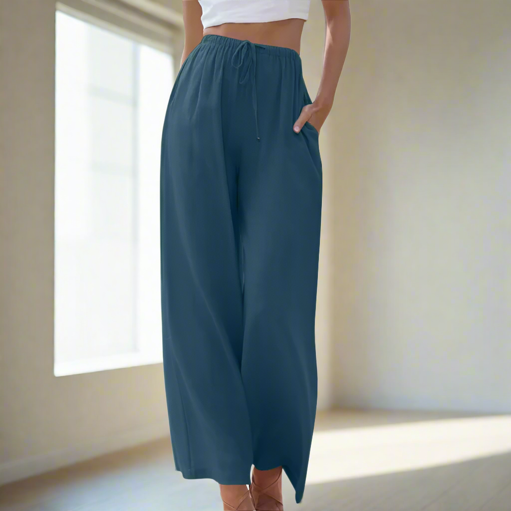 Zoe™ - Calça Elegante de Algodão