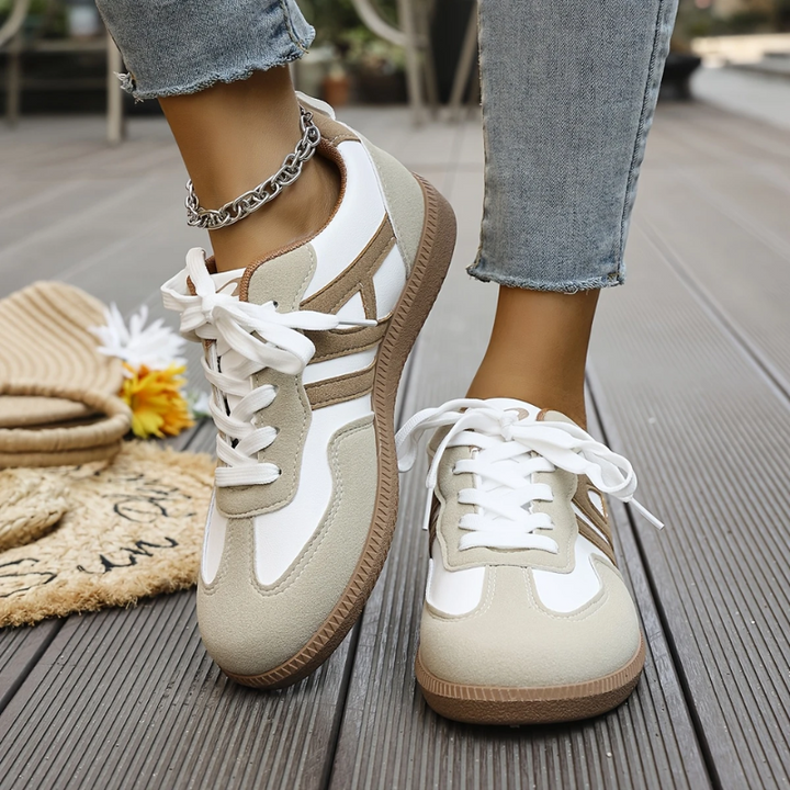Louise | Zapatillas deportivas cómodas de horma ancha, con forma estructurada y tacto suave