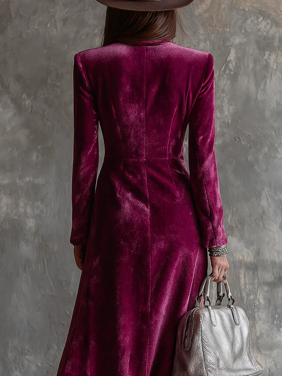 Victoria | Vestido blazer de terciopelo