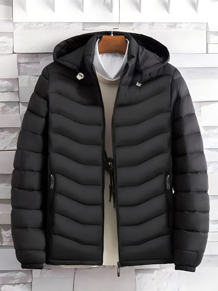 Thaddeus | Dependable Quilted Puffer Jacket with Removable Hood and Zippered Pockets